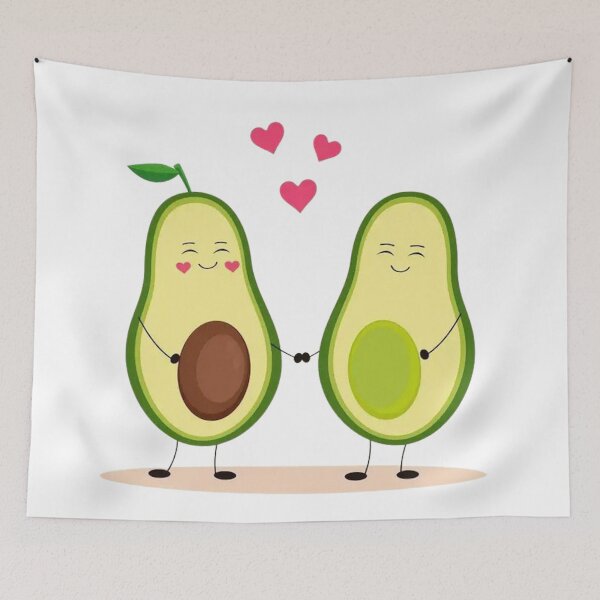 Item preview, avocado, Happy Valentine's day designed and sold by Makisat.