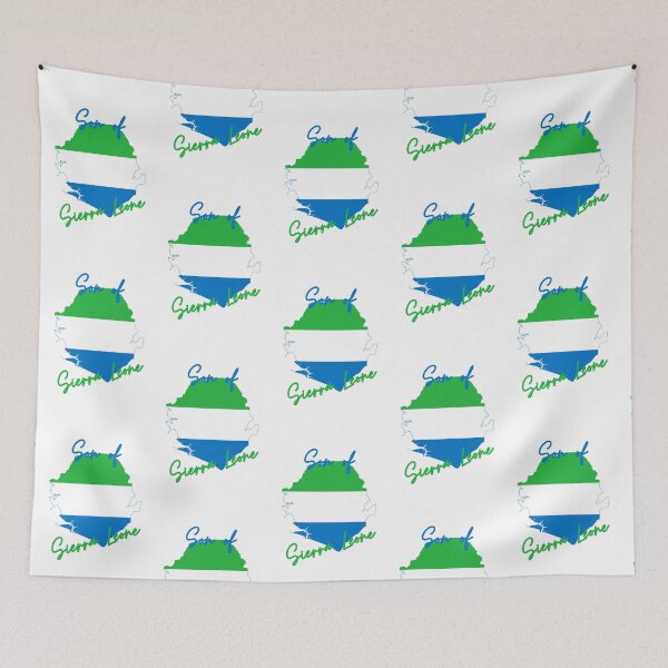 Item preview, Son of Sierra Leone Map Flag designed and sold by NovawayDirect.