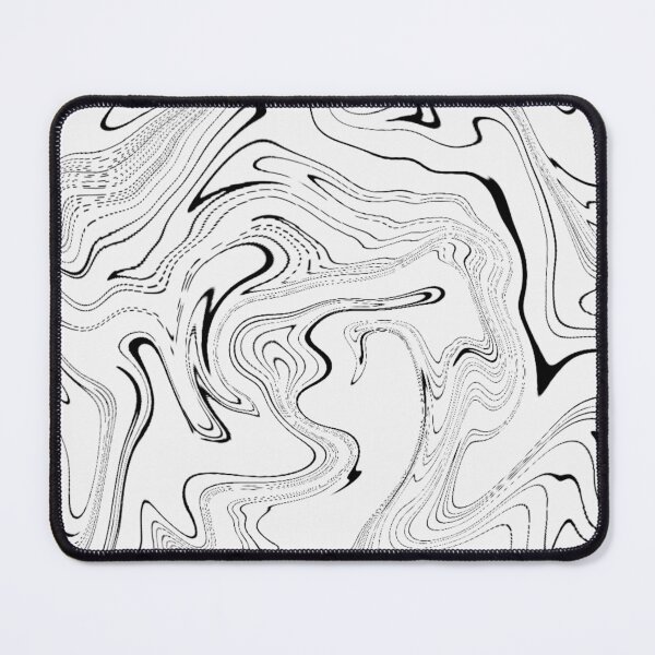 Item preview, Monochrome Black and White Liquid Swirl Marble Abstract designed and sold by jays-artworks.