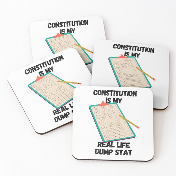 Item preview, Constitution Is My Real Life Dump Stat designed and sold by IndiaWatson.