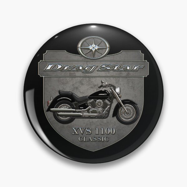Item preview, Concrete Shield Drag Star XVS 1100 Black designed and sold by KlaraBubble.