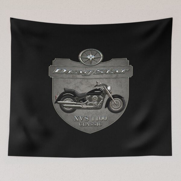 Item preview, Concrete Shield Drag Star XVS 1100 Black designed and sold by KlaraBubble.