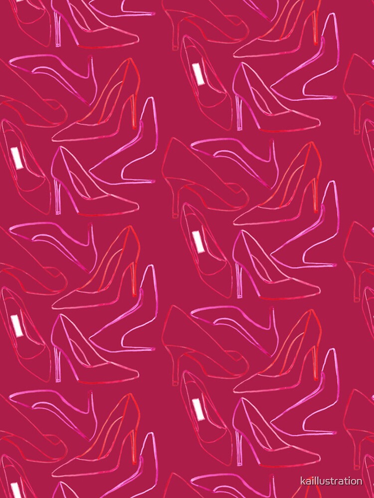 Thumbnail 4 of 4, iPhone Case, Heels- Raspberry designed and sold by kaillustration.
