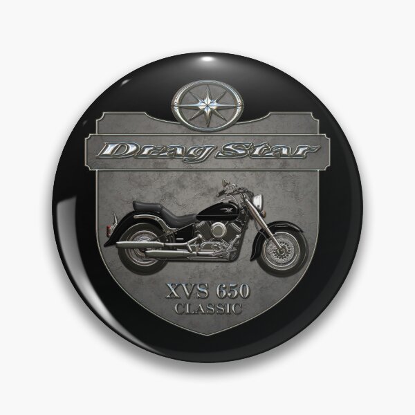 Item preview, Concrete Shield Drag Star XVS 650 Classic Black designed and sold by KlaraBubble.