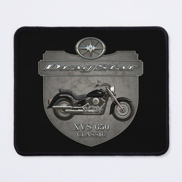 Item preview, Concrete Shield Drag Star XVS 650 Classic Black designed and sold by KlaraBubble.