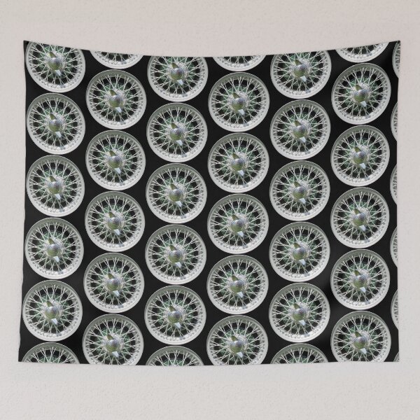Item preview, British 1950s classic car wire wheel colour designed and sold by soitwouldseem.