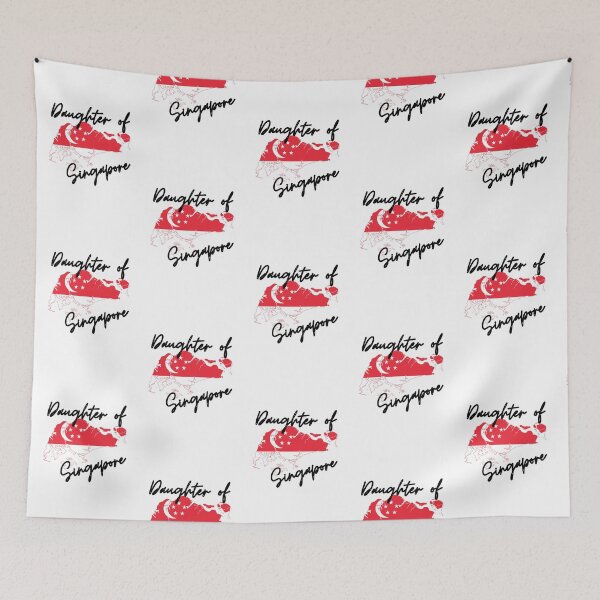 Item preview, Daughter of singapore Map Flag designed and sold by NovawayDirect.