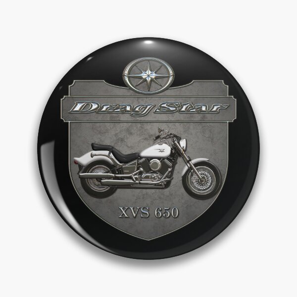 Item preview, Concrete Shield Drag Star XVS 650 White designed and sold by KlaraBubble.