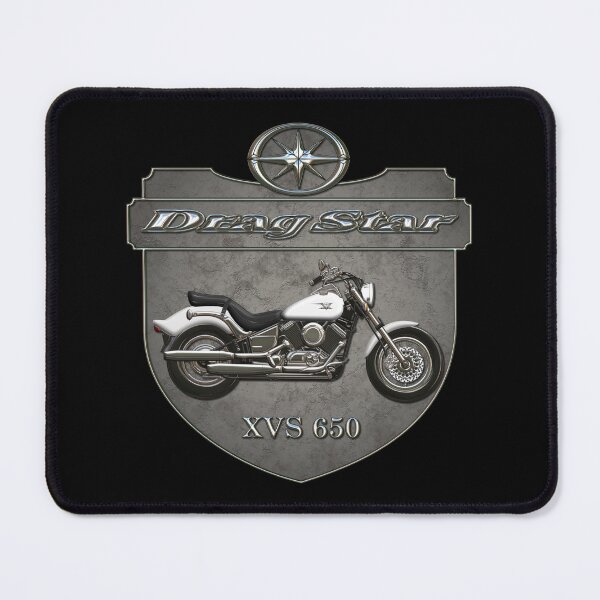 Item preview, Concrete Shield Drag Star XVS 650 White designed and sold by KlaraBubble.