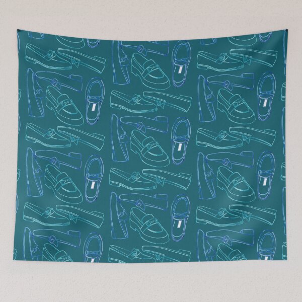 Item preview, Loafers- Teal designed and sold by Katsillustration.