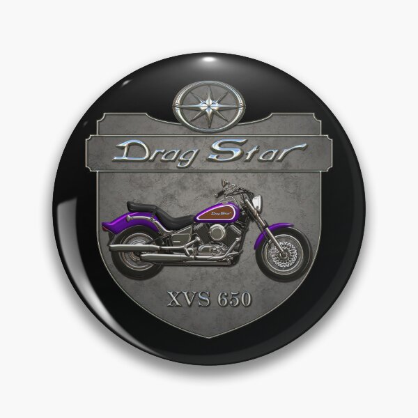 Item preview, Concrete Shield Drag Star XVS 650 Purple designed and sold by KlaraBubble.