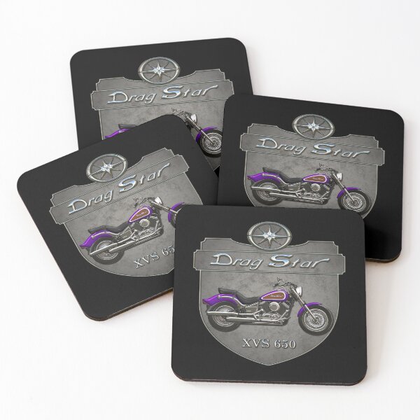Item preview, Concrete Shield Drag Star XVS 650 Purple designed and sold by KlaraBubble.