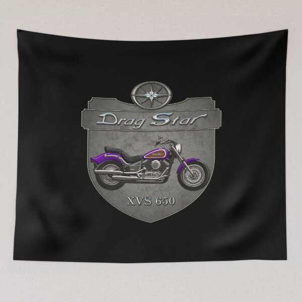 Item preview, Concrete Shield Drag Star XVS 650 Purple designed and sold by KlaraBubble.