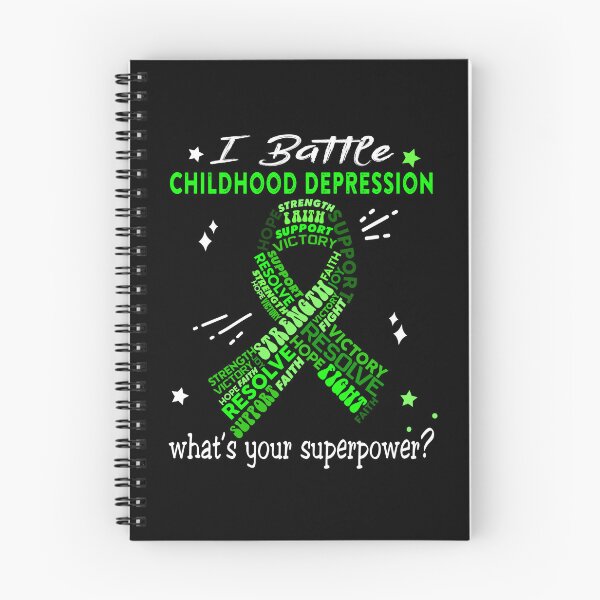 Item preview, Childhood Depression Warrior, I Battle Childhood Depression What's Your Superpower? designed and sold by Greggwillard.