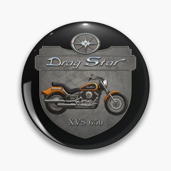 Item preview, Concrete Shield Drag Star XVS 650 Orange designed and sold by KlaraBubble.