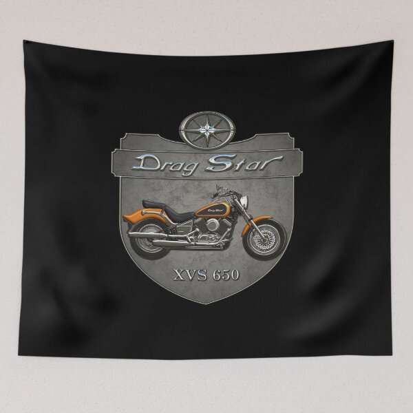 Item preview, Concrete Shield Drag Star XVS 650 Orange designed and sold by KlaraBubble.