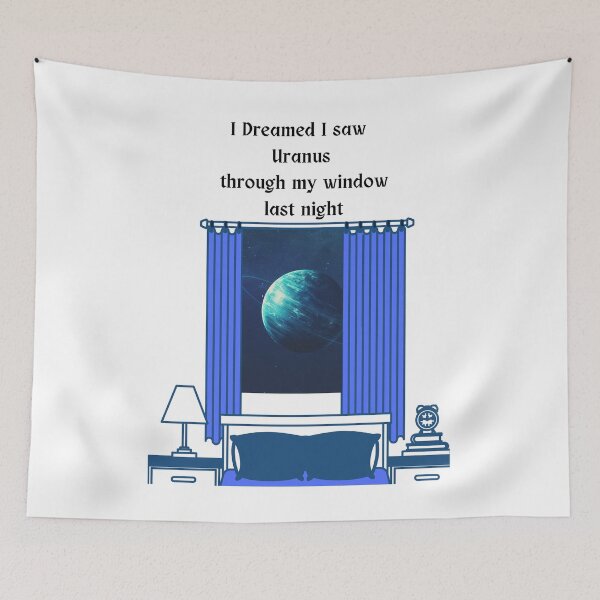Item preview, Black Ltr I Dreamed I Saw Uranus Through My Window Last Night designed and sold by podguy.