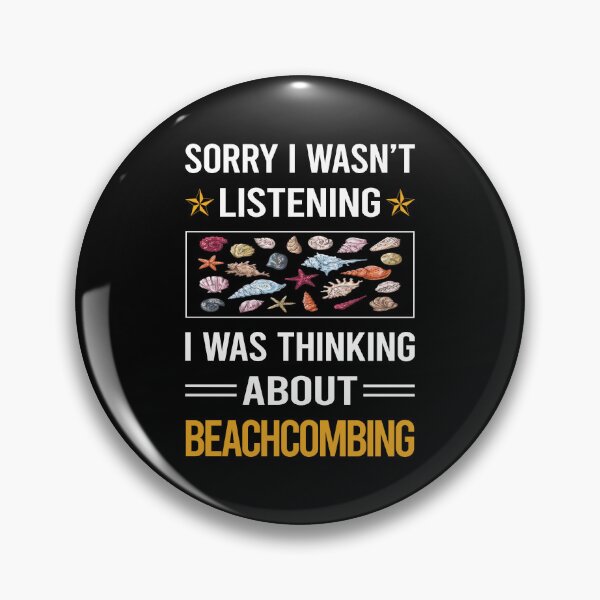 Item preview, Funny Listening Beachcombing Beachcomber designed and sold by fatherbarliman.