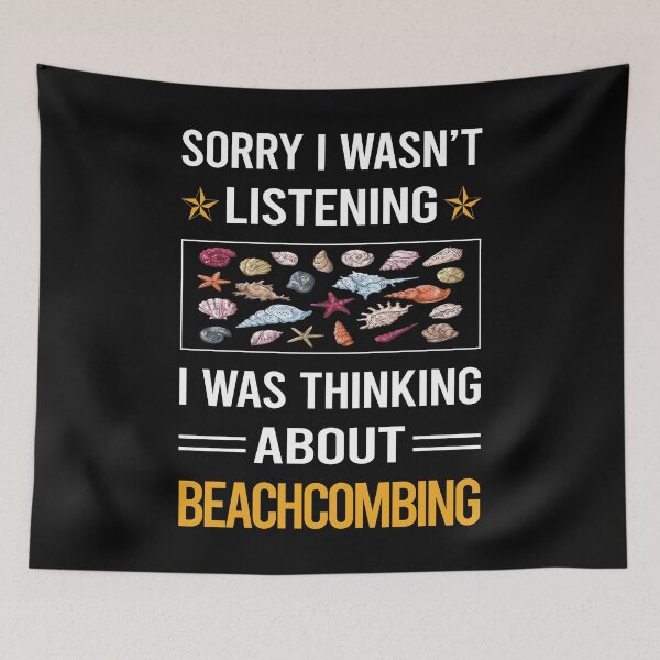 Item preview, Funny Listening Beachcombing Beachcomber designed and sold by fatherbarliman.