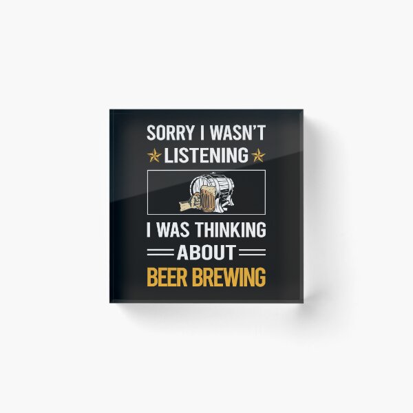 Item preview, Funny Listening Beer Brewing designed and sold by fatherbarliman.