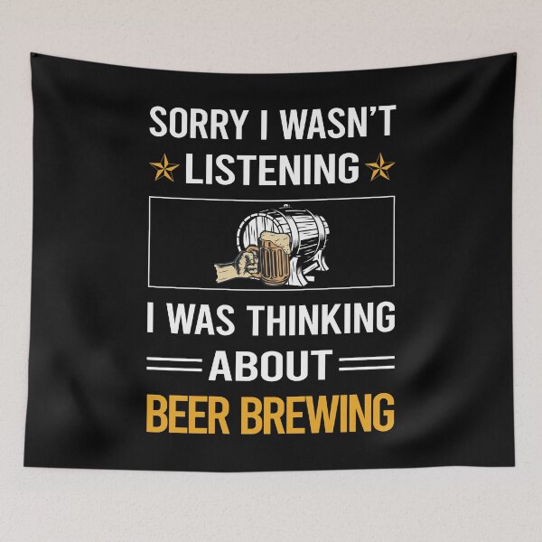 Item preview, Funny Listening Beer Brewing designed and sold by fatherbarliman.