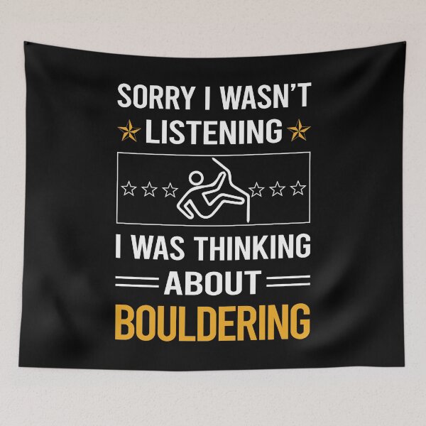 Item preview, Funny Listening Bouldering Rock Climbing designed and sold by fatherbarliman.