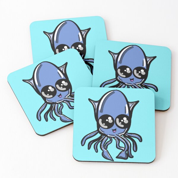Item preview, Happy Blue Squid designed and sold by JulesNeerg.
