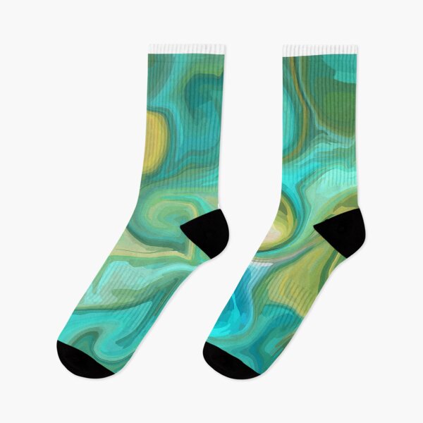 Item preview, Aqua Green Swirl Abstract  designed and sold by slimbirdy.