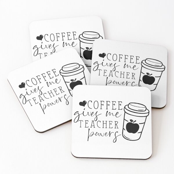 Item preview, coffee gives me teacher power designed and sold by FauzIDEA.