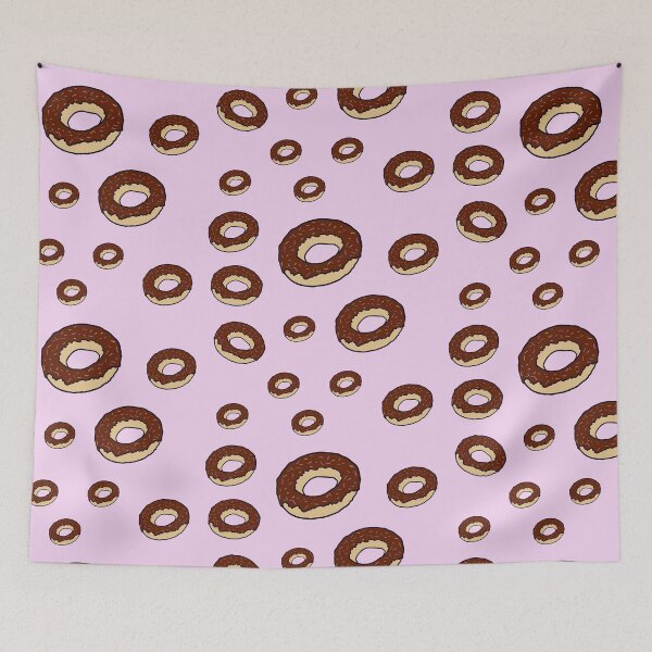 Item preview, Adorable cartoon multi chocolate sprinkle donut pattern designed and sold by C.l S.