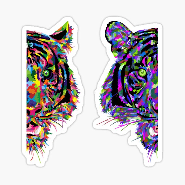 Two Faced Tigress Sticker