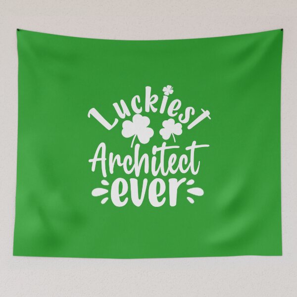Item preview, Funny St Patrick Day Gift For Architect: Luckiest Architect Ever designed and sold by AMINE  ★★★★★.