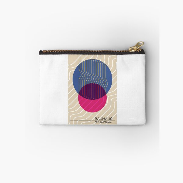 Item preview, Bauhaus - Retro / Art Deco architecture discipline from Berlin, Germany - Available in posters, etc - Wavy Pink & Blue designed and sold by ArcFoundationCo.