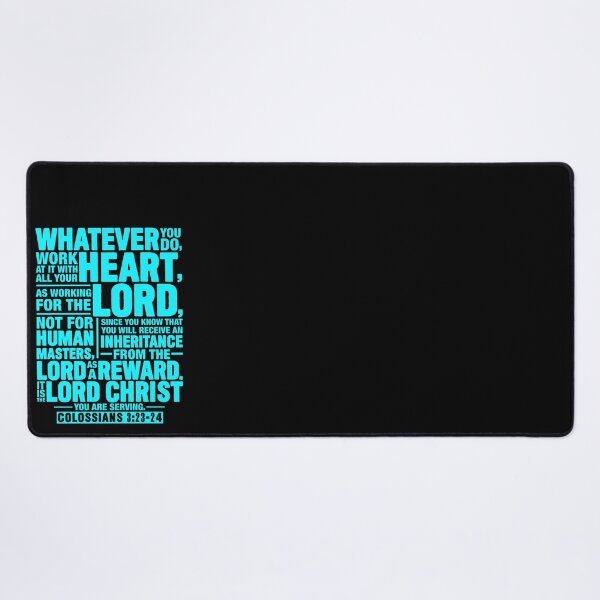 Item preview, Colossians 3:23-24 Work For The Lord Not For Human Masters designed and sold by plushism.