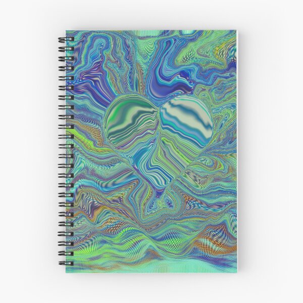 Item preview, Psychadelic Ripples - fluid art, heart, deep sea designed and sold by aadventures.