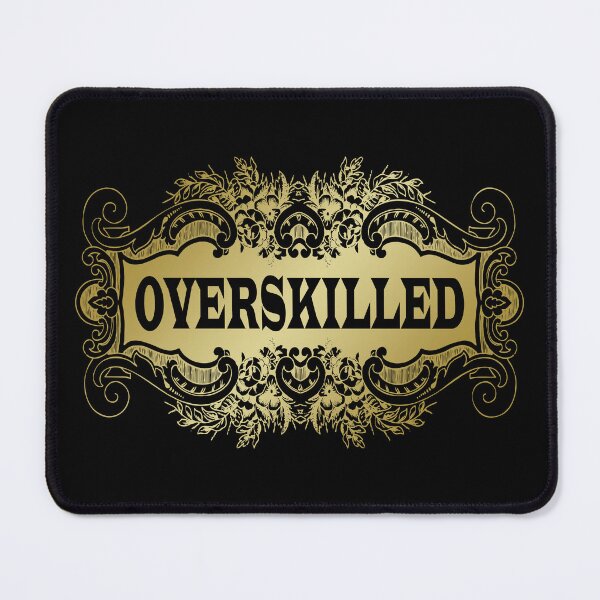 Item preview, Overskilled (Vintage Retro Golden Ornament Frame Design) designed and sold by SassyClassyMe.