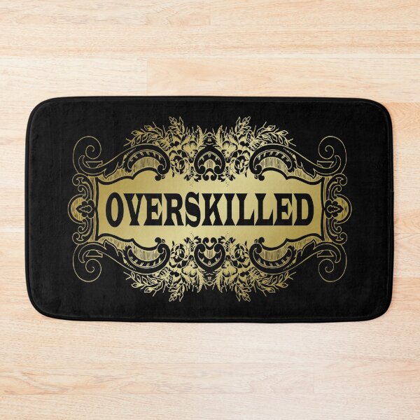 Item preview, Overskilled (Vintage Retro Golden Ornament Frame Design) designed and sold by SassyClassyMe.