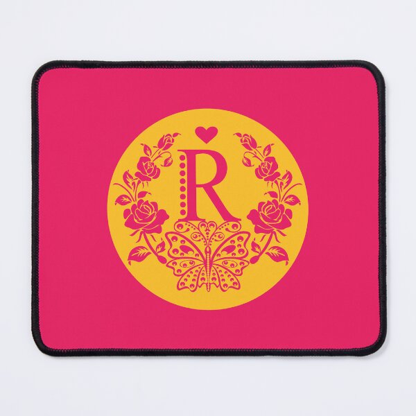 Item preview, Roses, Heart and Butterfly Monogram R designed and sold by ClownFishArts.