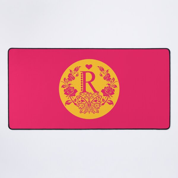 Item preview, Roses, Heart and Butterfly Monogram R designed and sold by ClownFishArts.