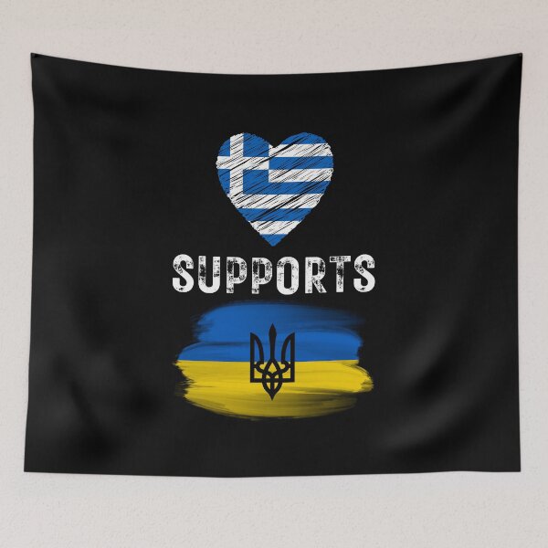 Item preview, Greece Supports Ukraine t-Shirt , Support Ukraine designed and sold by zoonix.