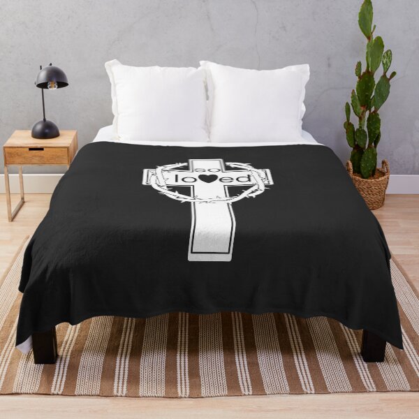 Item preview, Christian Design - So Loved - with Cross and Crown of Thorns designed and sold by simplydesignart.