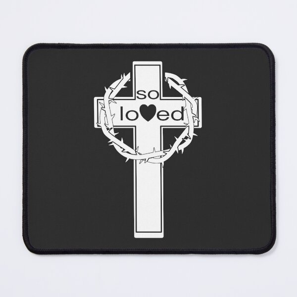 Item preview, Christian Design - So Loved - with Cross and Crown of Thorns designed and sold by simplydesignart.