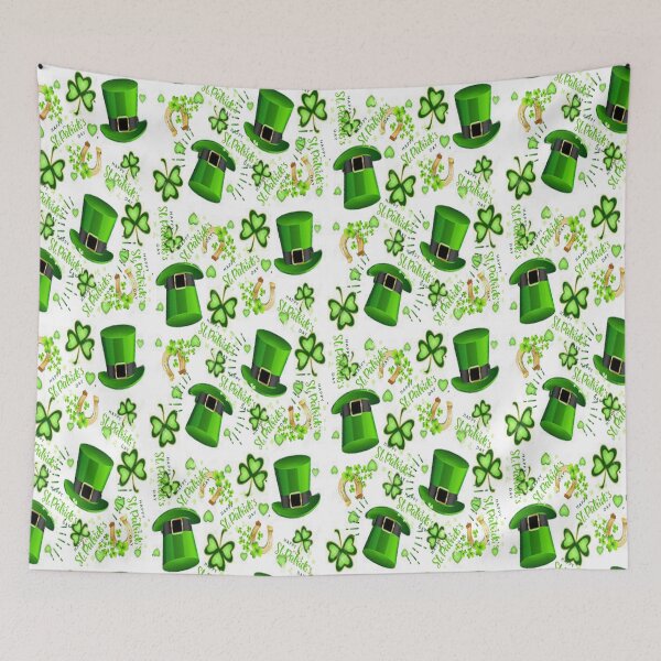 Artikelvorschau, St. Patricks Day Ästhetisches Design, Let The Shenanigans Begin, Lucky Shamrock Irish Culture, Shenanigans Squad entworfen und verkauft von Adri Barnard.