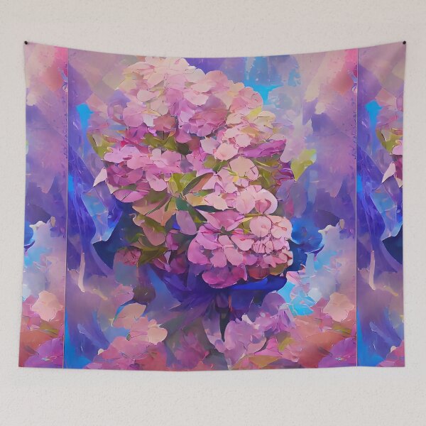 Item preview, Abstract Violet  Hydrangea designed and sold by advanceprintart.