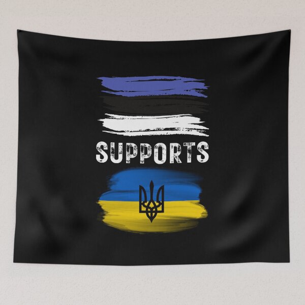 Item preview, Estonia Supports Ukraine t-Shirt , Support Ukraine designed and sold by zoonix.