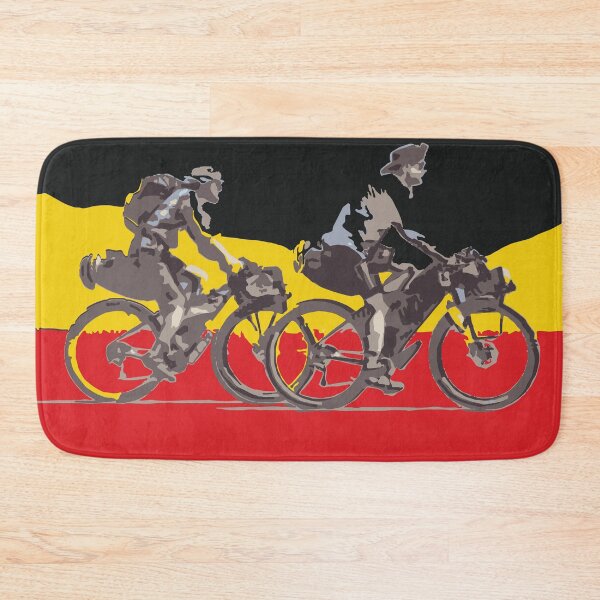 Item preview, Belgique flag Bikepacking gravel bike solo travel travelling by bike bikepacker  designed and sold by angelpardo.