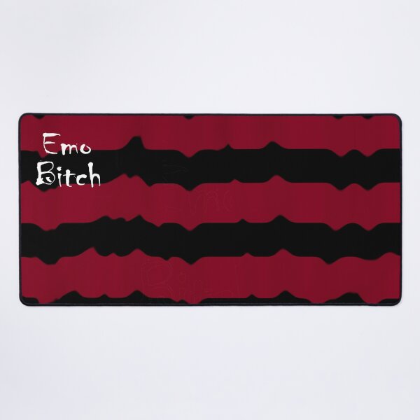 Item preview, Emo B*tch red and black wavy striped design designed and sold by C.l S.