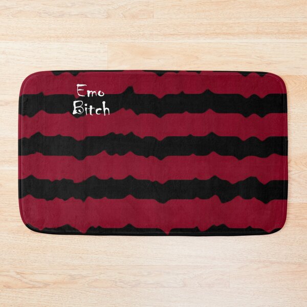 Item preview, Emo B*tch red and black wavy striped design designed and sold by C.l S.