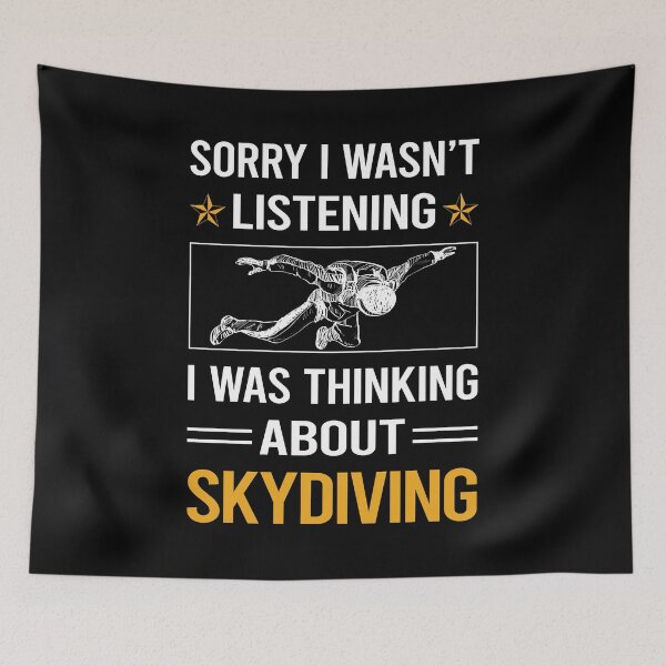Item preview, Funny Listening Skydiving Skydive Skydiver designed and sold by RandalDavis.