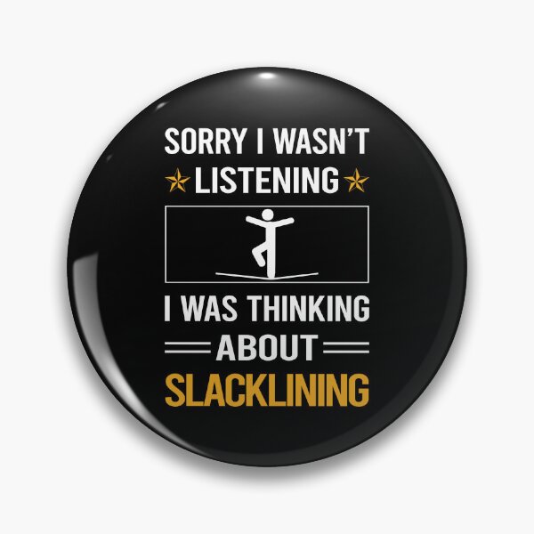 Item preview, Funny Listening Slacklining Slackline Slackliner designed and sold by RandalDavis.